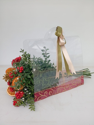  Manavgat Çiçek - Şeffaf Çantalı Kokina Demeti 